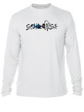 Load image into Gallery viewer, Mens &quot;Catch &amp; Re-Soak&quot; w/custom sleeve scale - Blue Fish L/S
