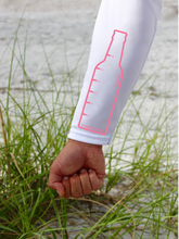 Load image into Gallery viewer, Womens &quot;Catch &amp; Re-Soak&quot; w/custom sleeve scale - Pink Fish L/S
