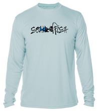 Load image into Gallery viewer, Mens &quot;Catch &amp; Re-Soak&quot; w/custom sleeve scale - Blue Fish L/S
